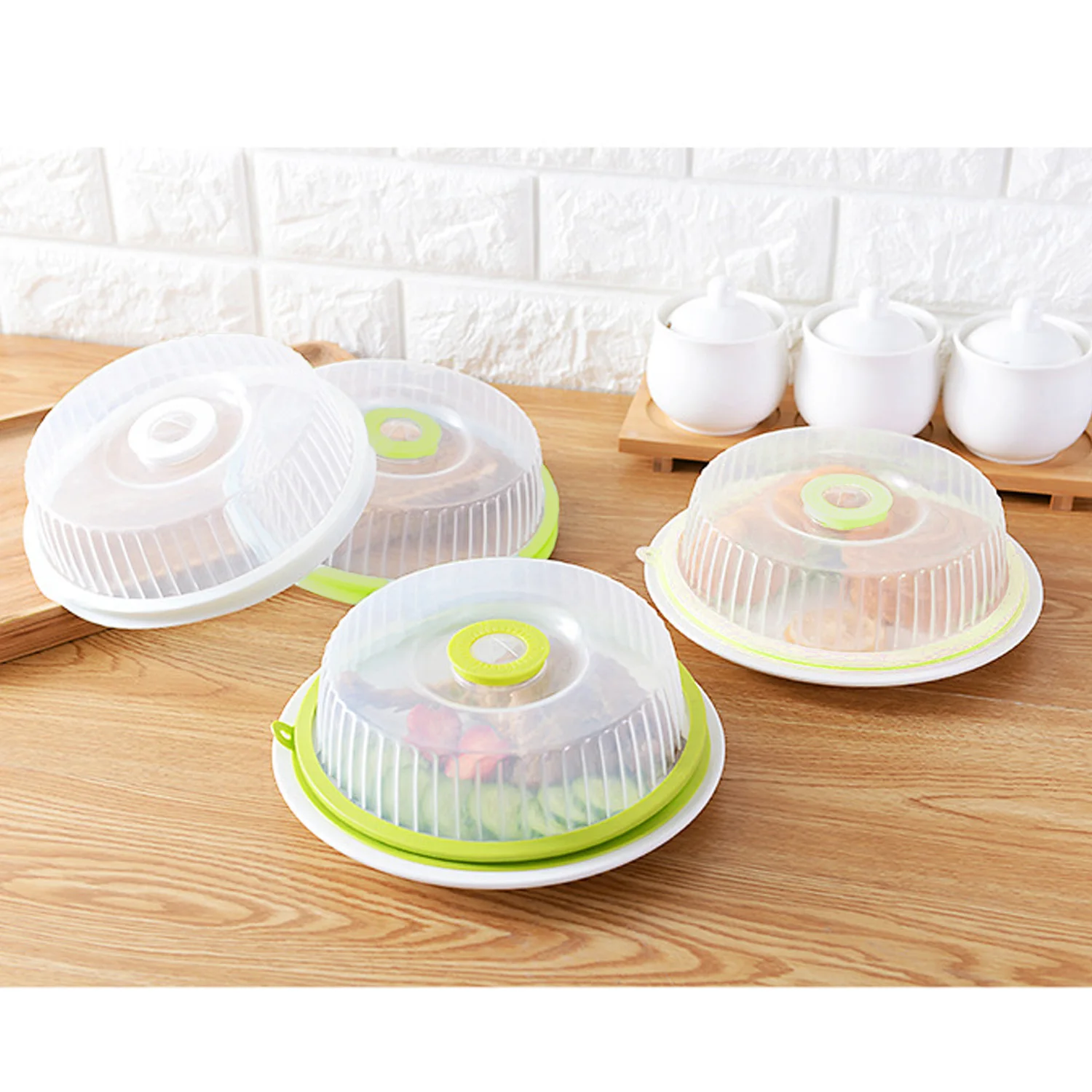 

Behokic Food Fresh Keeper Cover Kitchen Tools Silicone Refrigerator Lid Sealing Cover Plate Cover with Rotate Date Valve