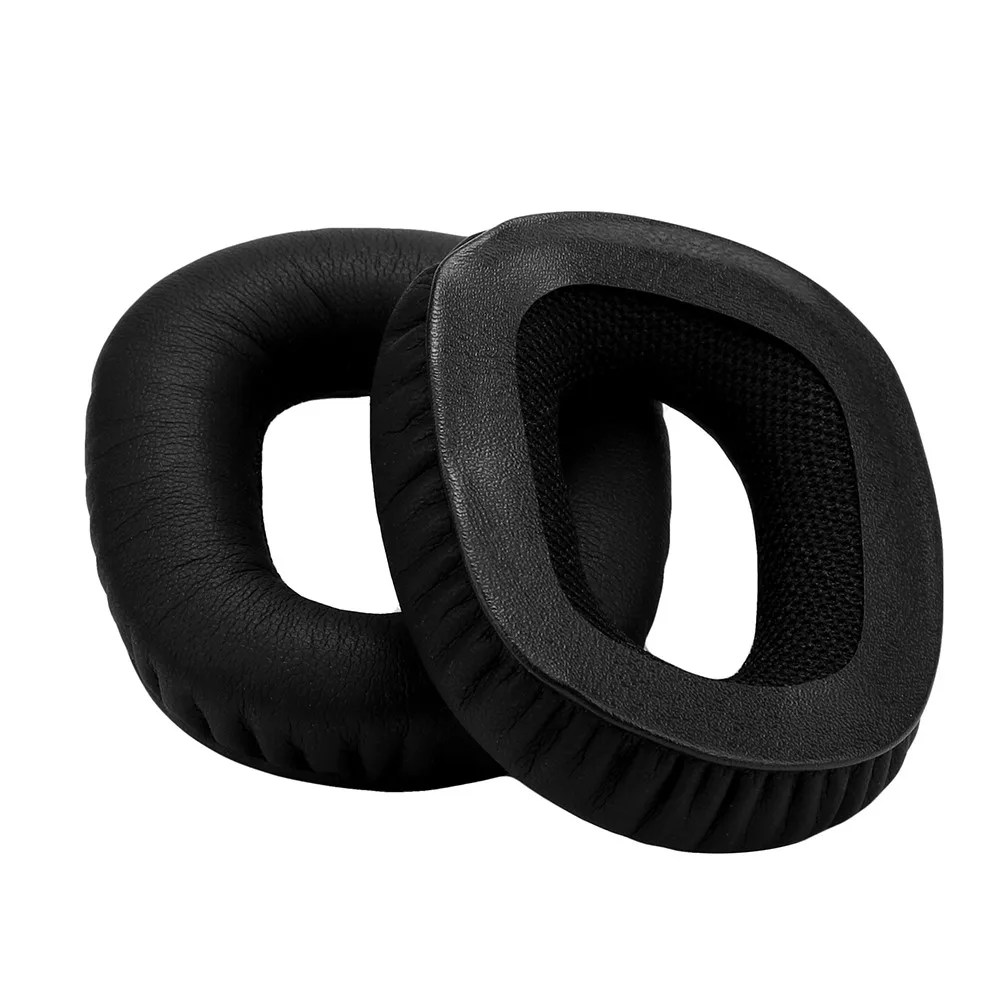 Black 1 Pair Replacement Ear Pads Cushions Suitable Protein Leather