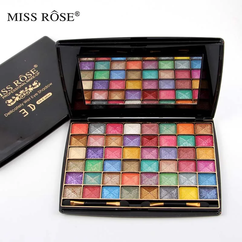 

Miss Rose 3D 48 Color Matte Eyeshadow Palette Earth Surface Convex Sprinkle Wet Pearl Shimmer Powder Eye Shadow Makeup Cosmetics