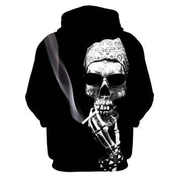 

Hip Hop Skull Hoodies Print 3D Sweatshirt Hoodies For Women/Men Pullover Autumn Winter Male Streetwear Fashion Sportwear Tops
