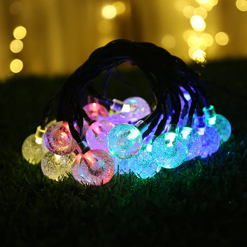 JSEX светодиодный RGB пузырьковый шар освещение гирлянда праздничное освещение водонепроницаемый сказочные огни Рождественская елка Дело гирлянда домашний декор