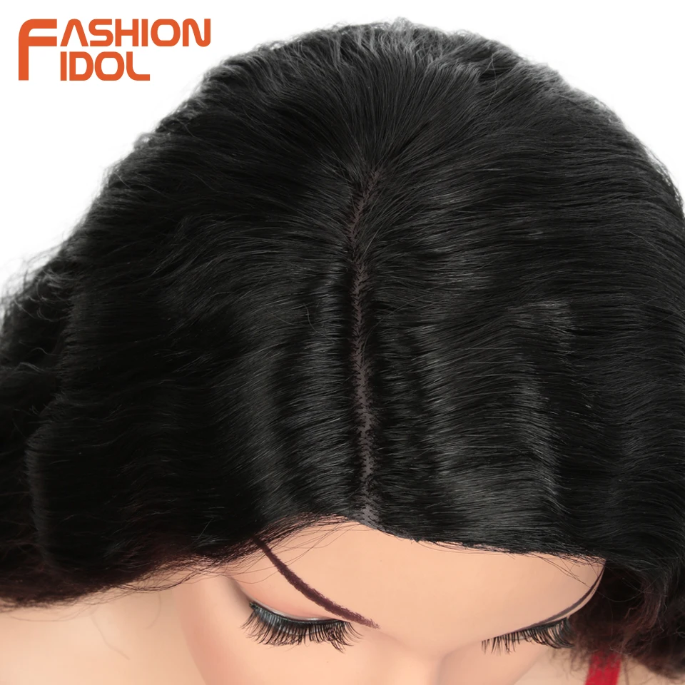 FASHION IDOL Hair Synthetic Wig Loose Wave Black 38 Inch Ombre Blonde Deep Wave Super Long Wavy Synthetic Wigs For Black Women