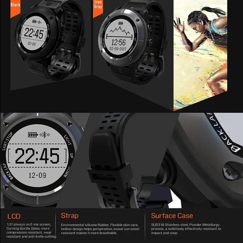 2017 uw80 GPS Спорт на открытом воздухе Bluetooth Smart Часы Heart Rate Мониторы SmartWatch Фитнес