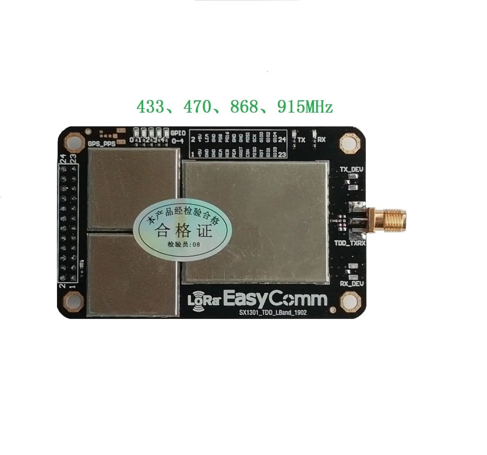 

EasyComm/lora Gateway/lorawan Module/sx1301 Module/SPI/UART/full Duplex