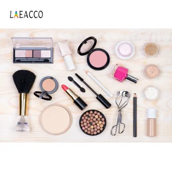 

Laeacco Photo Backdrops Woman Girl Makeup Dress Up Elements Pattern Portrait Photographic Backgrounds Photocall Photo Studio