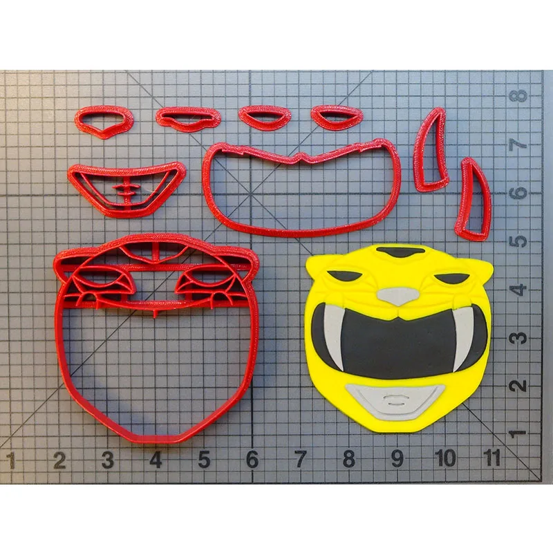 

Super Hero Rangers Cookie Cutter Set Fondant Cupcake Top Custom Made 3D Printed Cake Decoration Tools Doll Branch Kitchen Tools