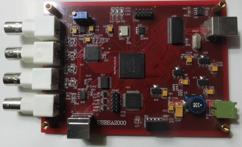 For Four channel high precision data acquisition board USBSA2000 based on USB bus |