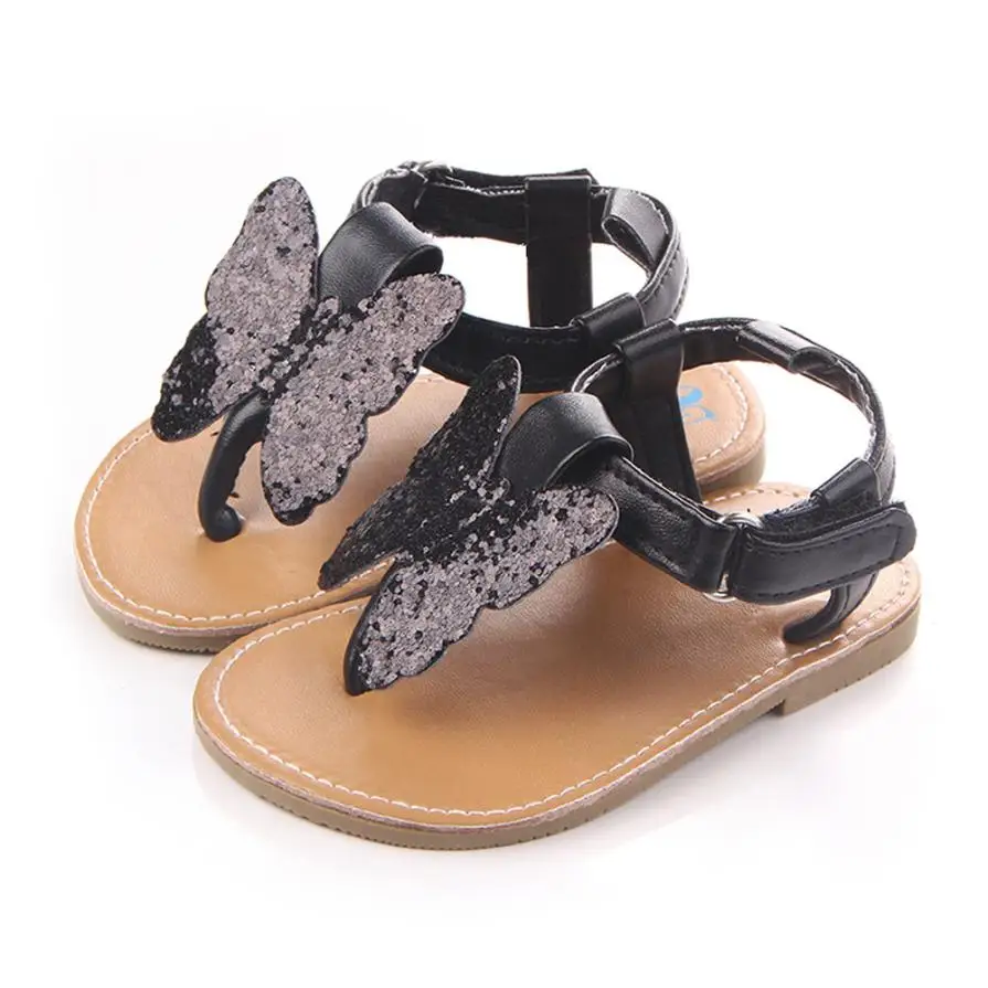 Сезон: весна–лето мягкая подошва для маленьких девочек Обувь для младенцев модная обувь бабочка-узел Обувь a4184 - Цвет: Black