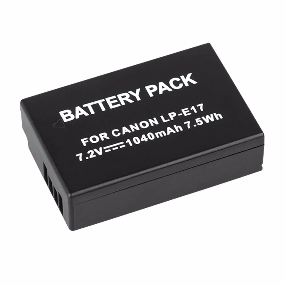 

Mercury-free Camera Rechargeable Battery 1040mAh Without Memory Effect Replacement Battery for Canon LP-E17 Digital Camera