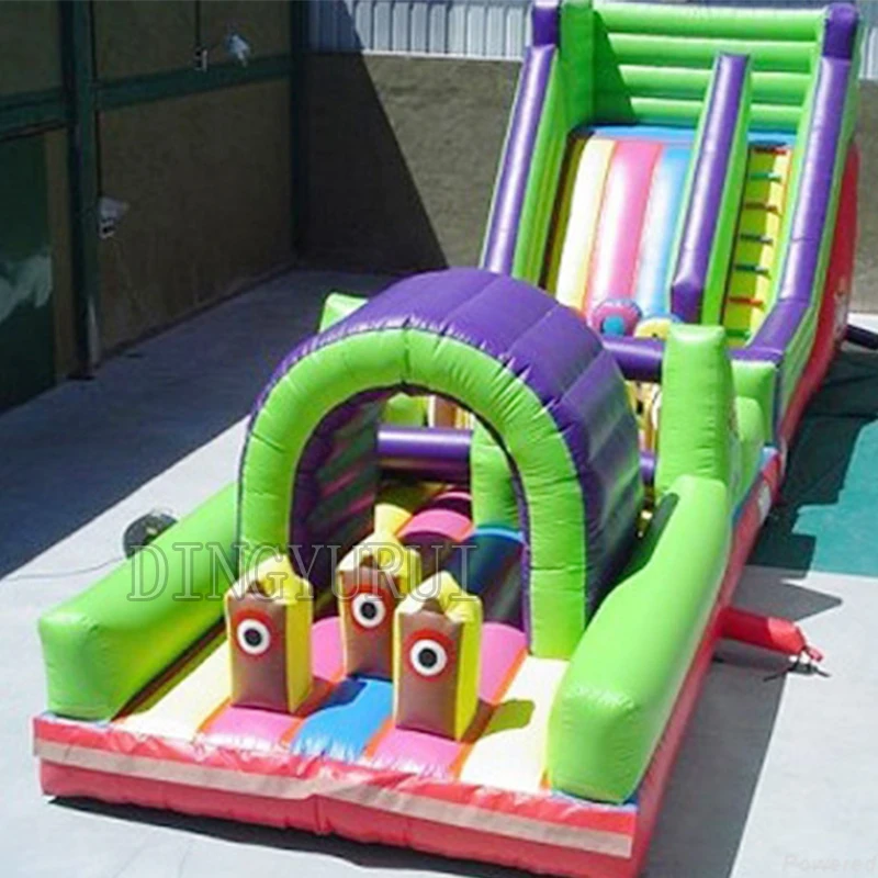 

2016 PVC material inflatable slide obstacle course combo/inflatable obstacle course for sale