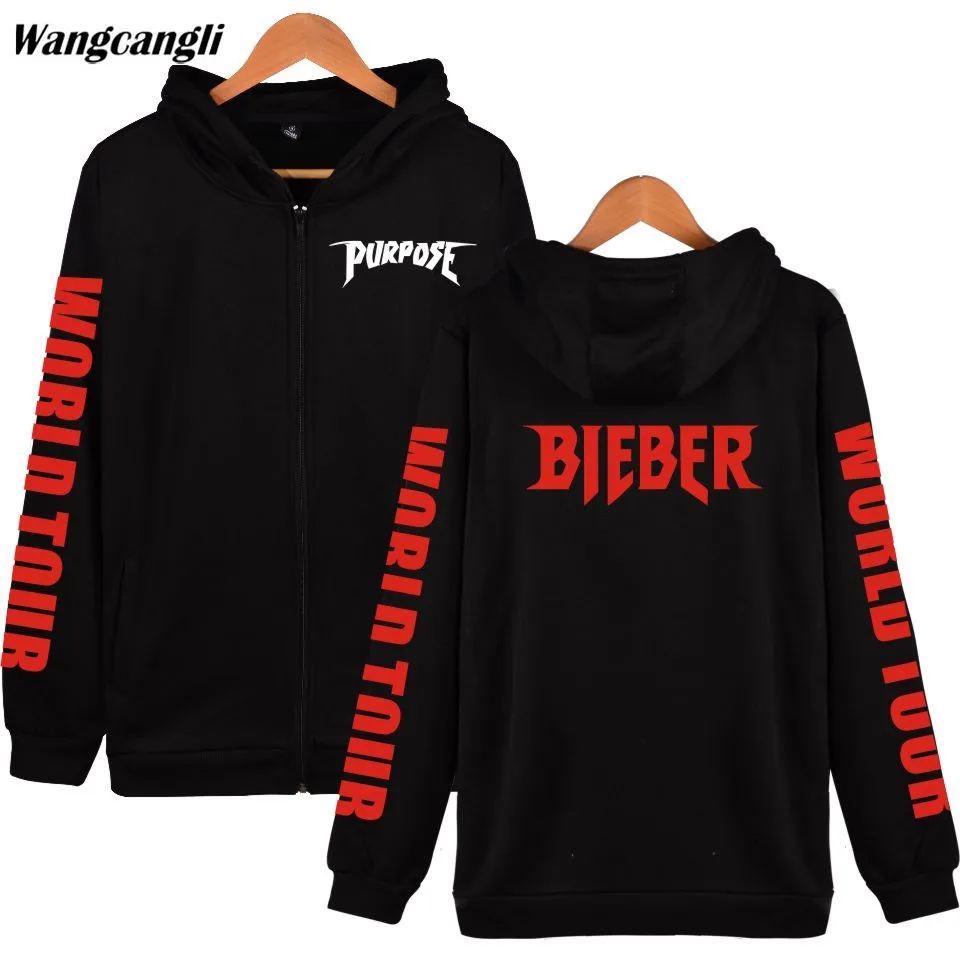 Justin Bieber Purpose 2019 Zipper Cap Hoodies Men /Women Hip hop Harajuku Winter Hoodie Sweatshirt Fashion Plus Size 4XL Jacket