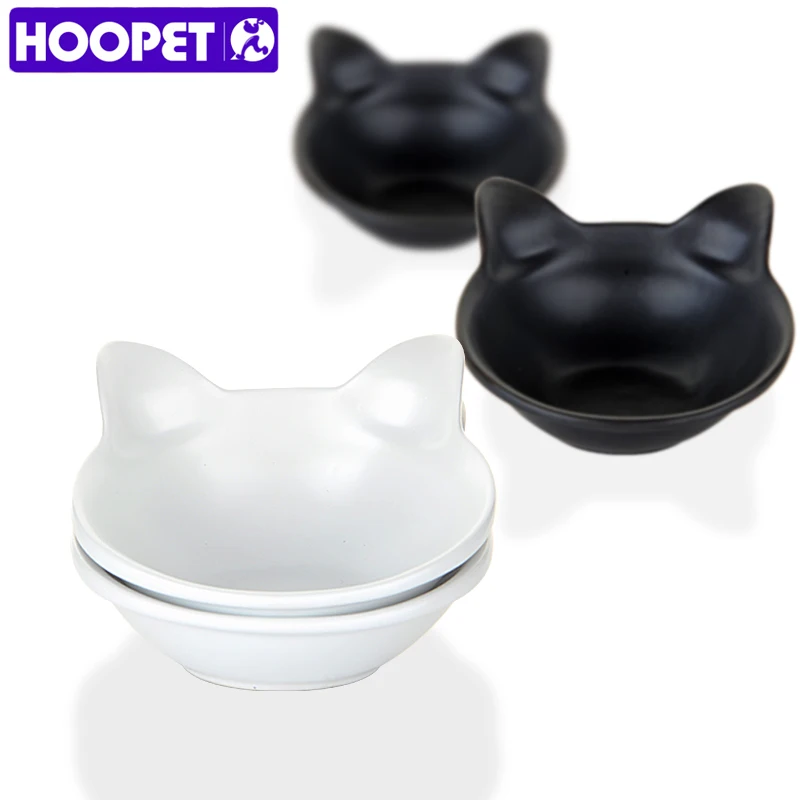 Buy HOOPET Cat ears ceramic bowl two bowls in one paking dog teddy bear water