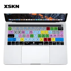 XSKN для Adobe Premiere/PR CC клавиатуры Обложка кожи для нового MacBook Pro 13 "A1706 & Pro 15" A1707 с Touch Bar (выпуск 2016)