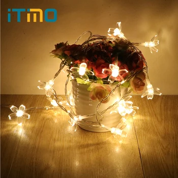 

ITimo LED Wreath Lamp Holiday Christmas Lighting Strings Outdoor Decoration Party Dressing Wedding Garland