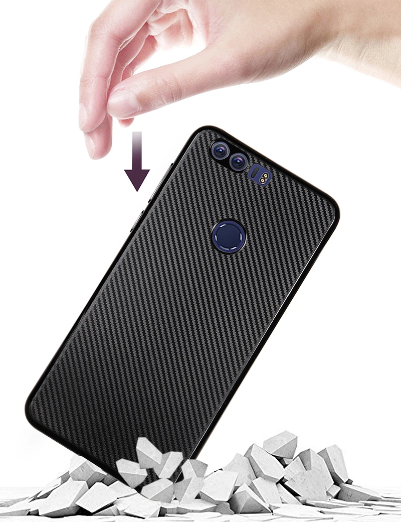 carbon fiber silicone huawei honor 8 (7)