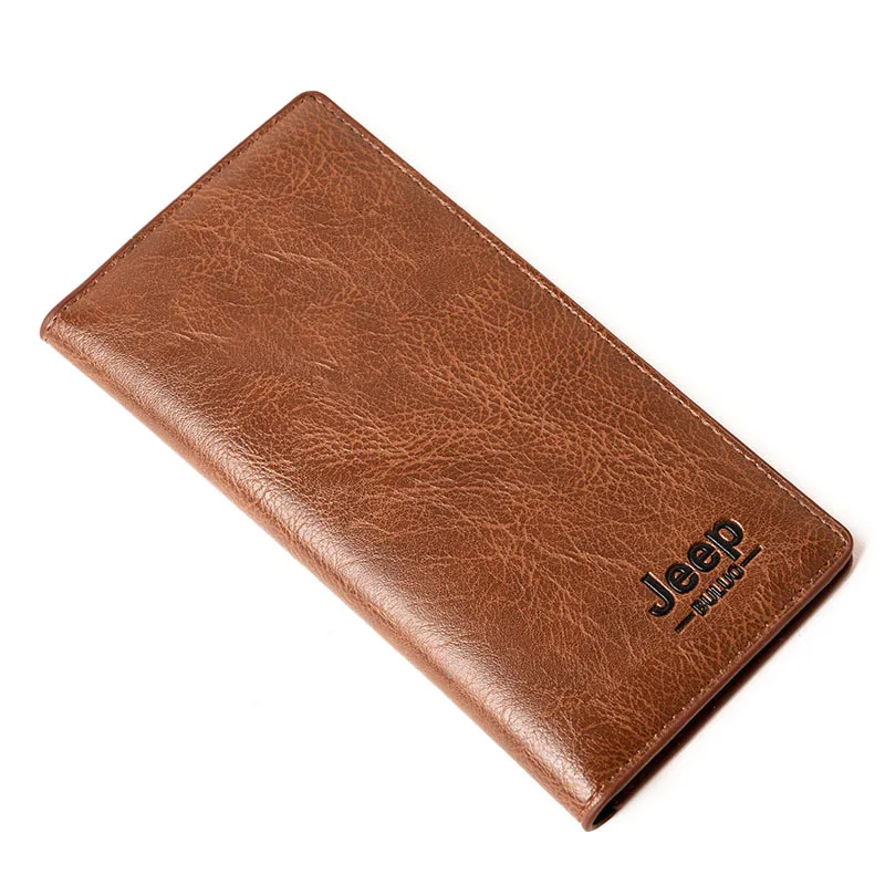 

KYYSLO Men's Long Wallet Student Wallet Fashion Men's Suit Clip PU Leather Casual Embossed Clutch Bag Envelope Handbag Change