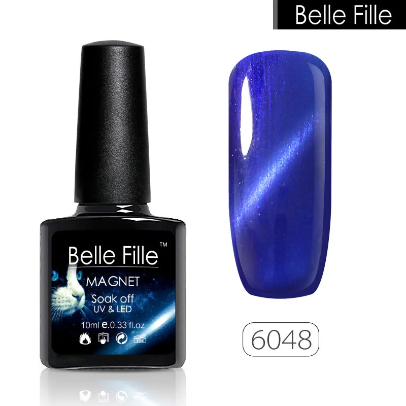 BELLE FILLE Esmaltes Permanentes De Uv Y Led 3D кошачий глаз гель маникюр полировка ногтей лак 10 мл
