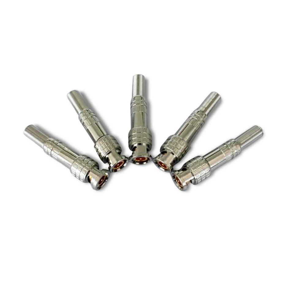 ZSVEDIO 10pcs Gold BNC Male Video Plug Coupler Connector to screw for RG59 Cable Adapter ZSVEDIO 10pcs Gold BNC Male Video Plug Coupler Connector to screw for RG59 Cable Adapter