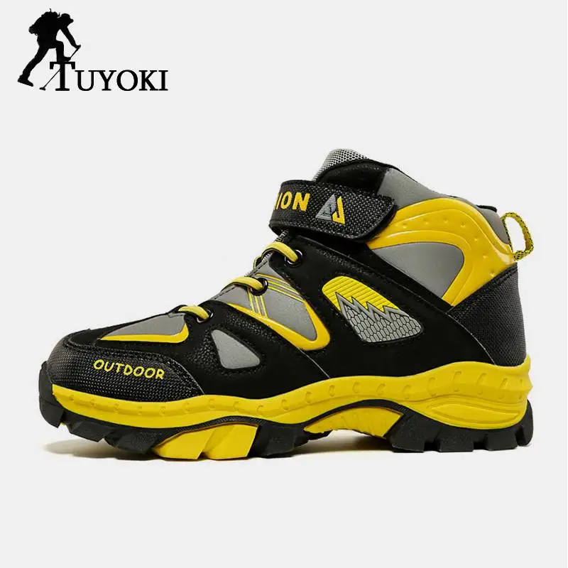 Tuyoki Small Size 31-40 Men'S Hiking Shoes Winter Keep Warm Add Fur Cotton Sports For Men Sneakers Outdoor Trekking | Спорт и