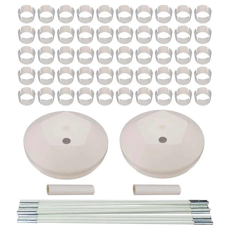  Balloon Column Stand Kits Arch Stand with 10 Brackets 2 Bases 50 Buckles for Wedding Birthday Festi