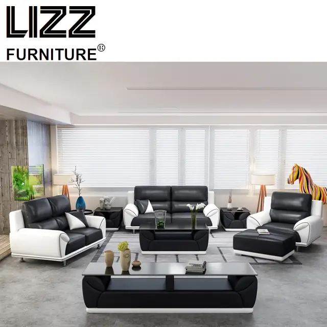 Corner Sofas Living Room Furniture Sets Miami Modern Leather Sectional Sofa Group Side Table Coffee Tv Cabinet Ottoman