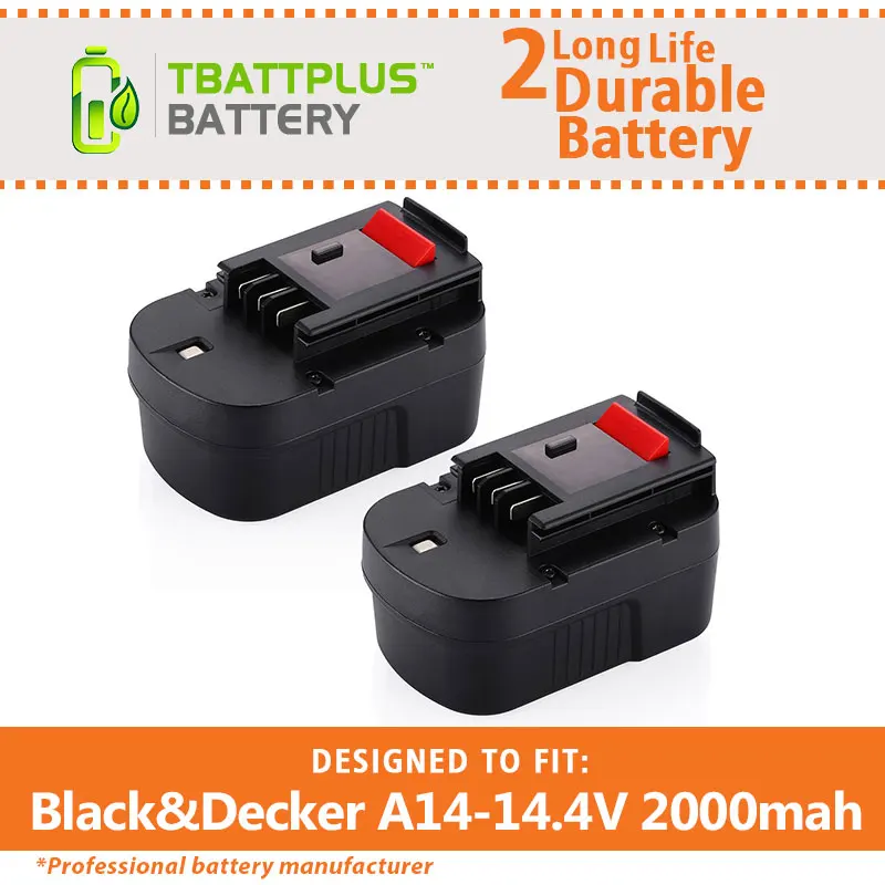 

14.4V 2000mAh Ni-CD Battery for Black & Decker A14 HPB14 Firestorm FSB14 FS140BX