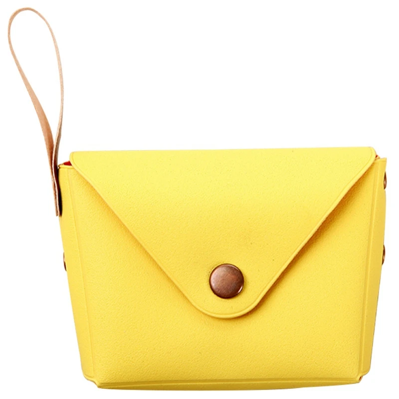 

Candy Pu Wallet Small Key Wallet Handbag Children'S Wallet(Yellow)