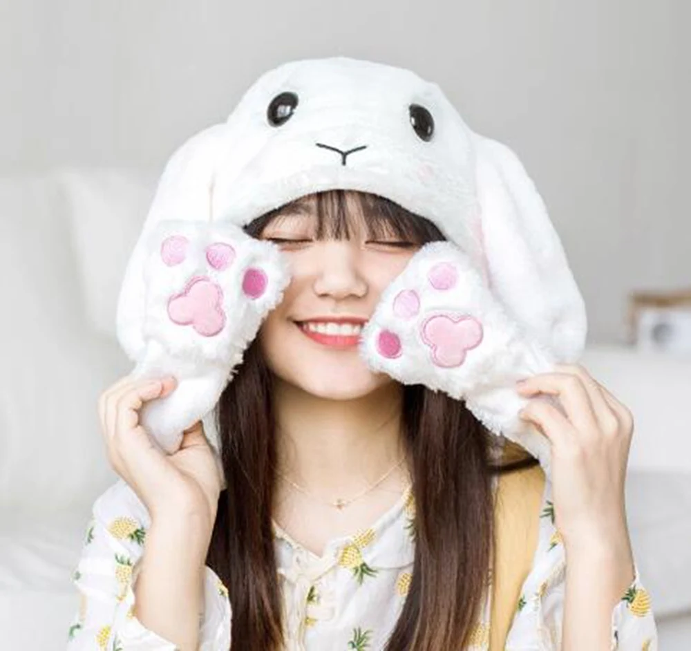 Girls Cute Winter Rabbit Bunny Hat Headwearin Costume Accessories from Novelty & Special Use on