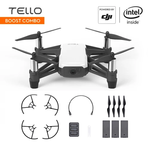 DJI Tello Drone Ryze мини игрушка Дрон камера Дрон с кодированием образование 720P HD Трансмиссия квадрокоптера FPV пульт дистанционного управления - Цвет: Boost Combo