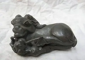 

China Folk Pure Bronze Sheep Lamb Goat Mother And Son Statue AB00015 (A0314)