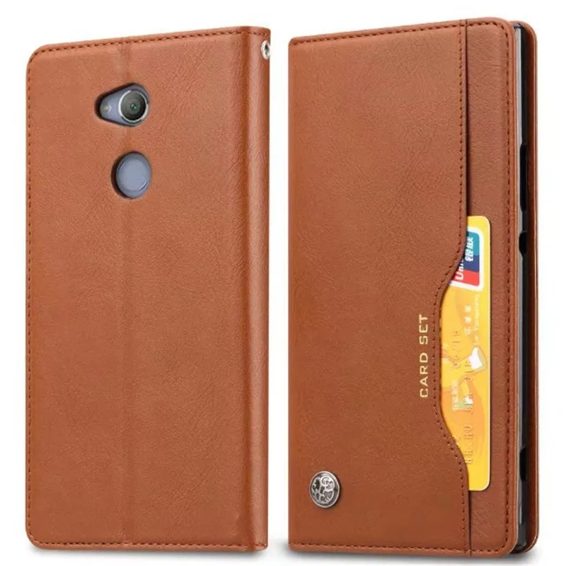 

Luxury High Quality Wallet With Card Slot Flip Cover Leather Case For Sony Xperia XA2 /XA2 Utlra Anti-knock Protect Cases
