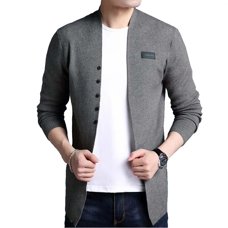 Nieuwe Mode Lente Autunn Mannen Trui Casual Slim Gebreide Dunne Vest