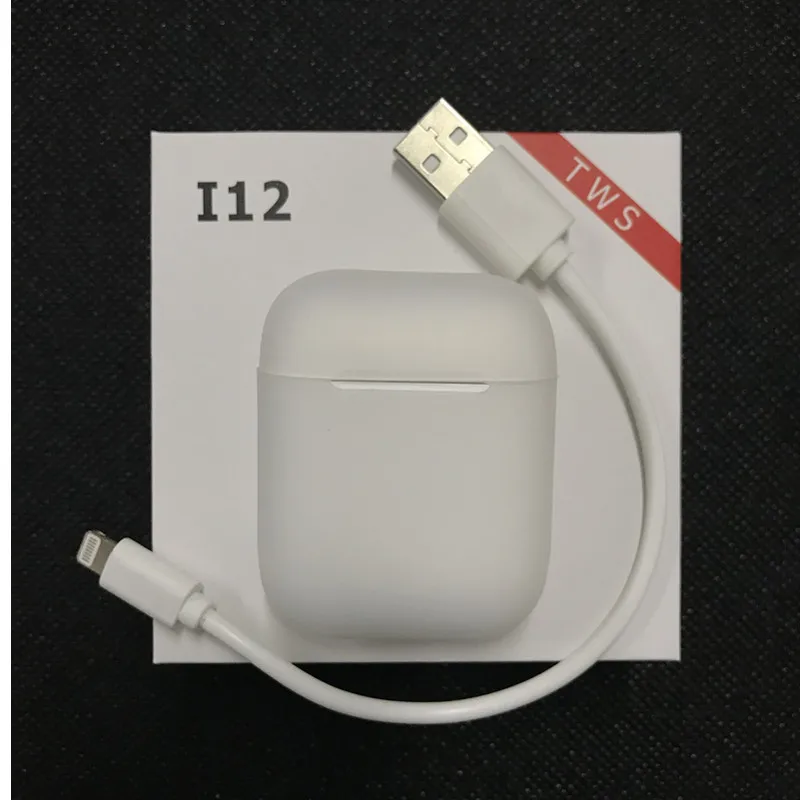 

i12 tws Bluetooth Earphone Wireless earphones Touch control Earbuds 3D Surround Sound & Charging case for iPhone Android phone