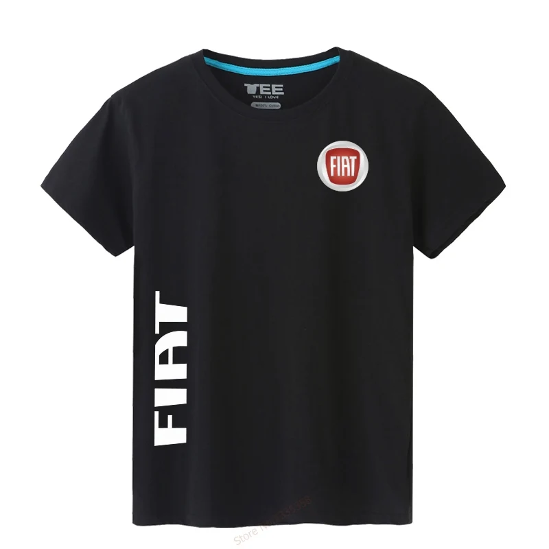 

2019 men Short Sleeve O-Neck FIAT T-Shirt male solid colour o summer T shirt