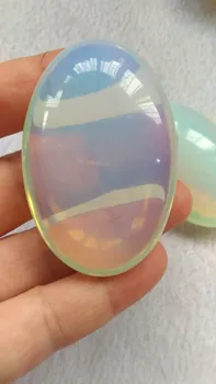 

Large 60x40x20mm(2.4") Opal Opalite Stone Oval Palm Stone Worry Stone Healing Chakra Reiki Balancing Egg Opal bead 1pcs