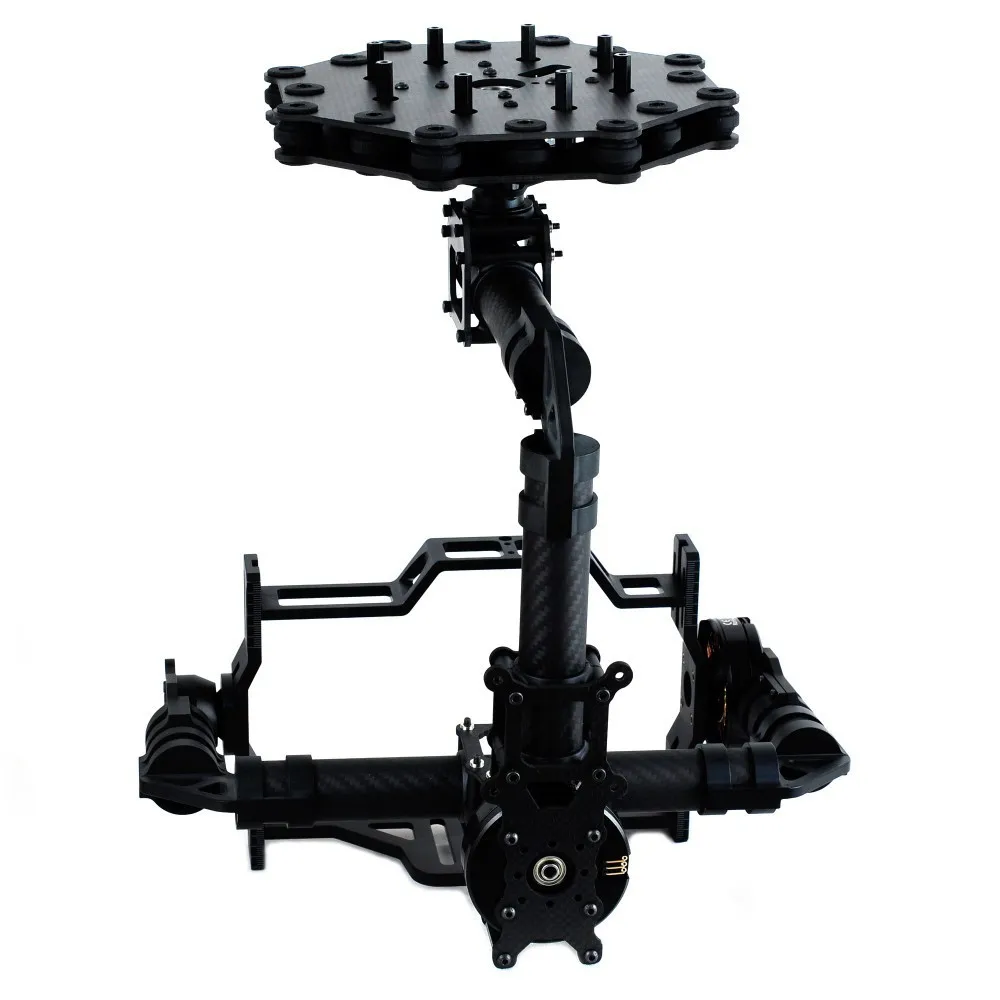3 оси DSLR Бесщеточный гидростабилизатор камеры Стекло волокна Aerial Камера(с мотором