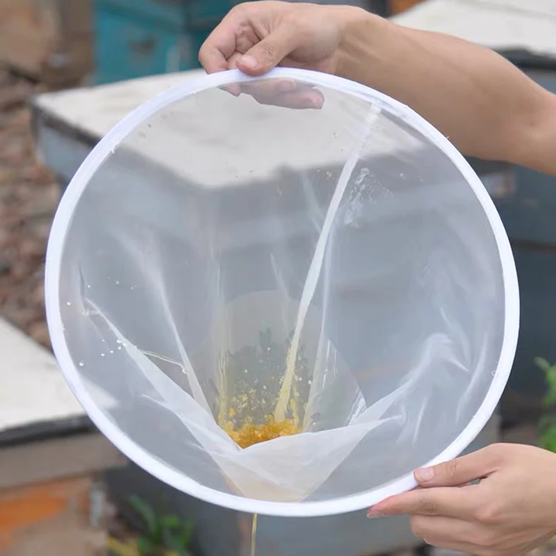 1 Pcs White Honey Filter Screen Nylon Cone Honey Fiber Net Layer Purifier Beekeeping Equipment Bee
