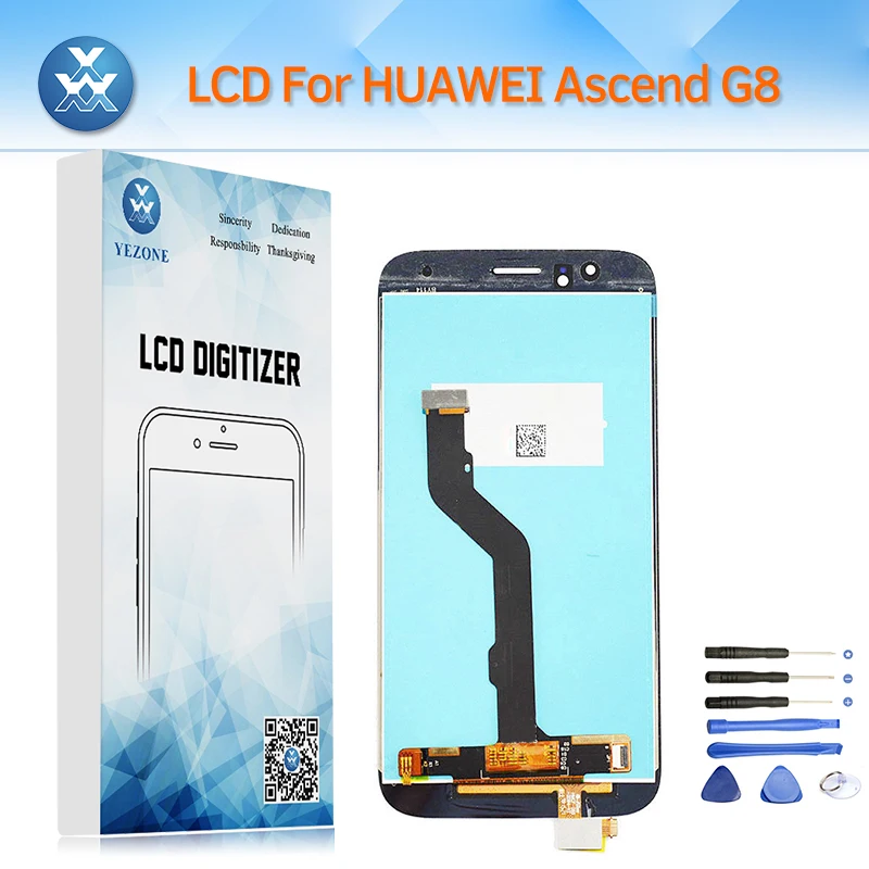 AAA ips ЖК-дисплей Экран для huawei Ascend G8 Дисплей сенсорный дигитайзер Сенсор Стекло