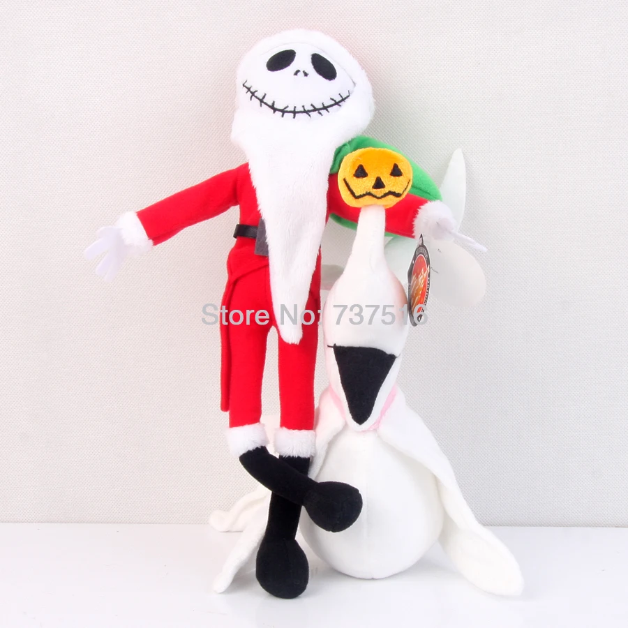 Set Of 2Pcs New The Nightmare Before Christmas Zero 8'' Jack Skellington's ghost dog & 12'' Christmas Edition Plush Stuffed Toys Set Of 2Pcs New The Nightmare Before Christmas Zero 8'' Jack Skellington's ghost dog & 12'' Christmas Edition Plush Stuffed Toys
