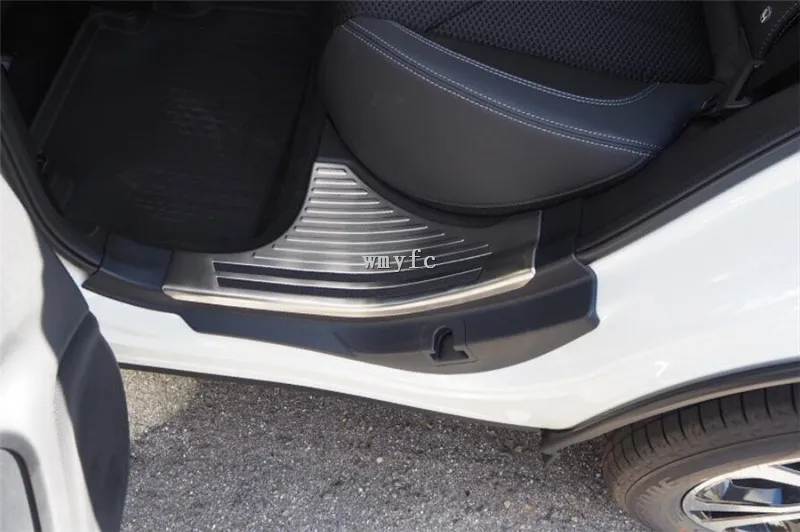 Автомобиль нержавеющая сталь педаль порога Накладка внутренняя Встроенная порог часть 4 шт. для Subaru Forester SK 2018 2019
