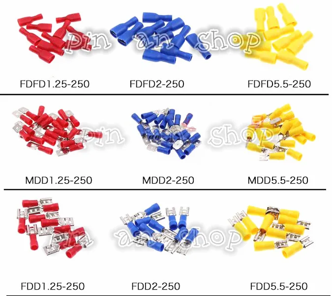 

Female male Insulated Spade joint Connector Crimp Terminal Connectors Cable Wire Connector