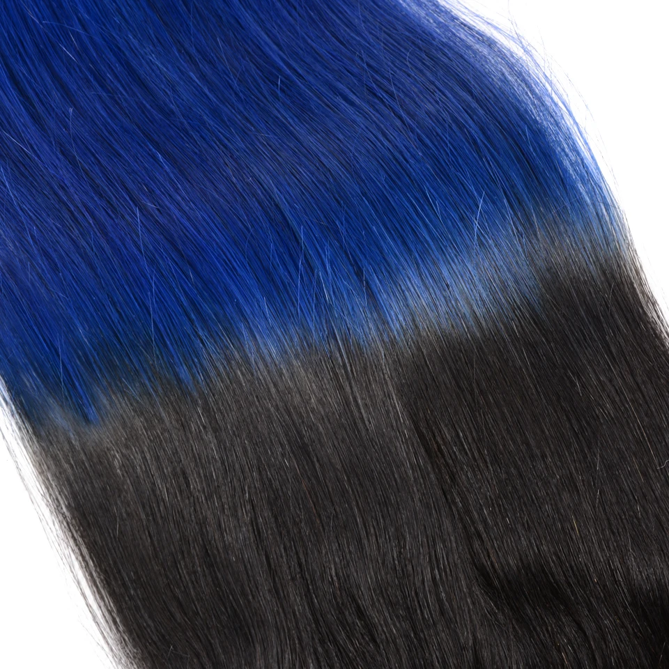Sexay Ombre Human Hair Straight Light Brown Lace Closures 2 Tone