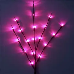 Теплые светодиодный Willow светильник-ветка подсветка в виде цветов 20 лампы 30 CM искусственный цветы украшение для дома, сада #3m15