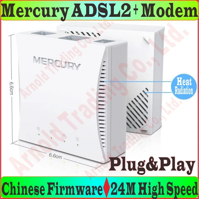 EU/AU/UK/US plug Mercury ADSL ADSL2 Modem 24M High Speed DSL