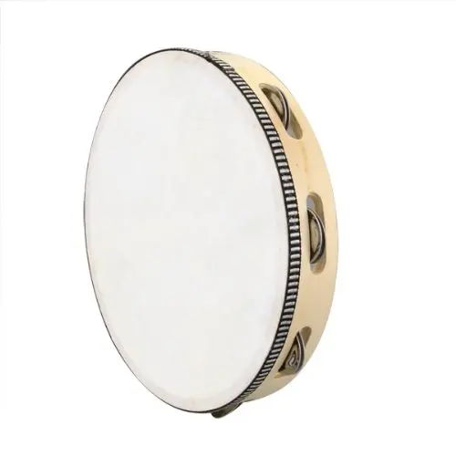 

Good deal 10" Musical Tambourine Drum Round Percussion Gift for KTV Party