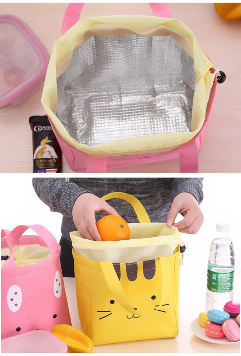 TUUTH Cartoon Lunch Box  Stainless Steel Double Layer Food Container Portable for Kids Kids Picnic School Bento Box B11