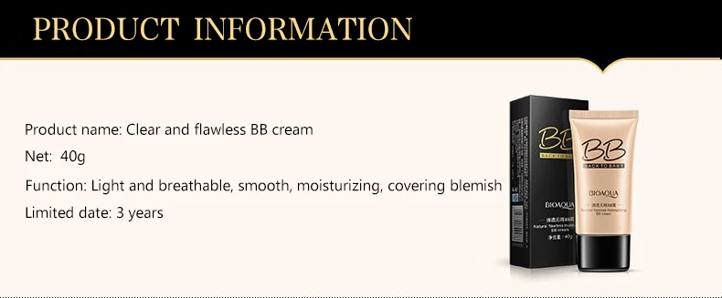 BIOAQUA натуральный поровый чехол увлажняющий BB& CC отбеливающие кремы Красота Косметика для лица основа под макияж основа консилер