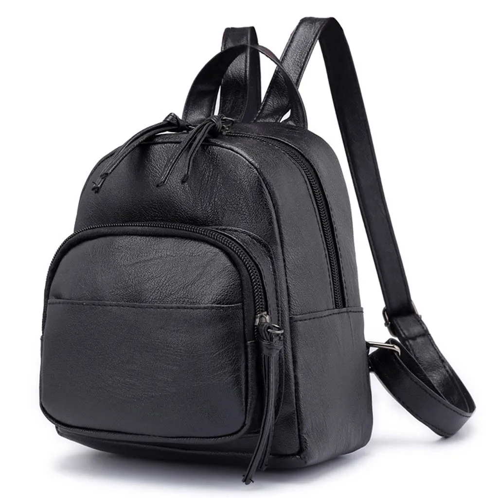 

Fashion Women Backpack Solid Color Travel Bag Casual Shoulder Bag For Teenage Girl New School Backpack Rucksack Knapsack #NP