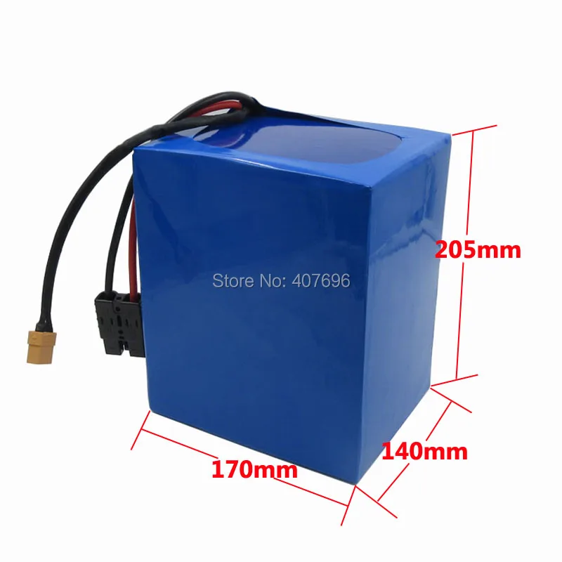 Sale Free customs duty 2500W 52V 30AH Lithium battery 51.8V 30AH Electric bike battery use 3.7V 5000MAH 26650 cell 50A BMS 4A Charger 5