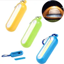 Портативный мини COB светодиодный светильник-Вспышка брелок удобный светильник карабин для безопасности кемпинга и выживания Z0606